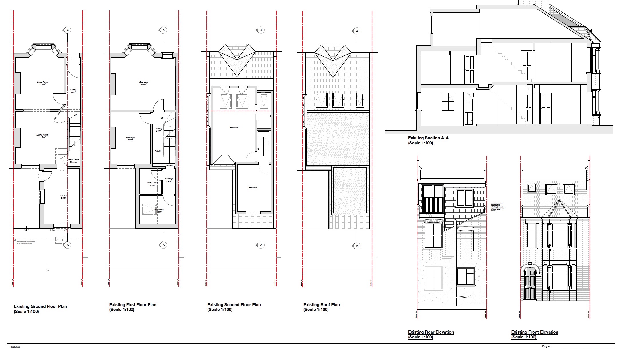 Architectural drawing for House Extension Services in Welling